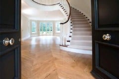 Oak Chevron Parquet Flooring