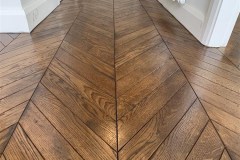 Solid Oak Chevron Parquet Flooring