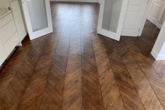 Solid Oak Chevron Parquet Flooring