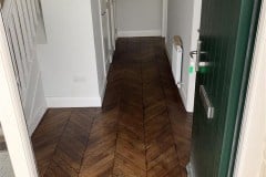 Solid Oak Chevron Parquet Flooring