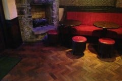 Teak Herringbone Parquet
