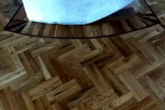 Half Moon with Oak Mosaic Parquet flooring