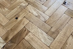 Solid Parquet Flooring - Antique Oak Herringbone