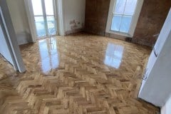 Solid Parquet Flooring - Antique Oak Herringbone