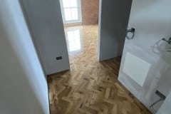 Solid Parquet Flooring - Antique Oak Herringbone