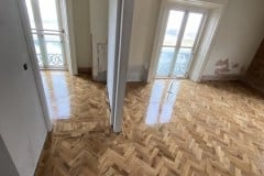 Solid Parquet Flooring - Antique Oak Herringbone