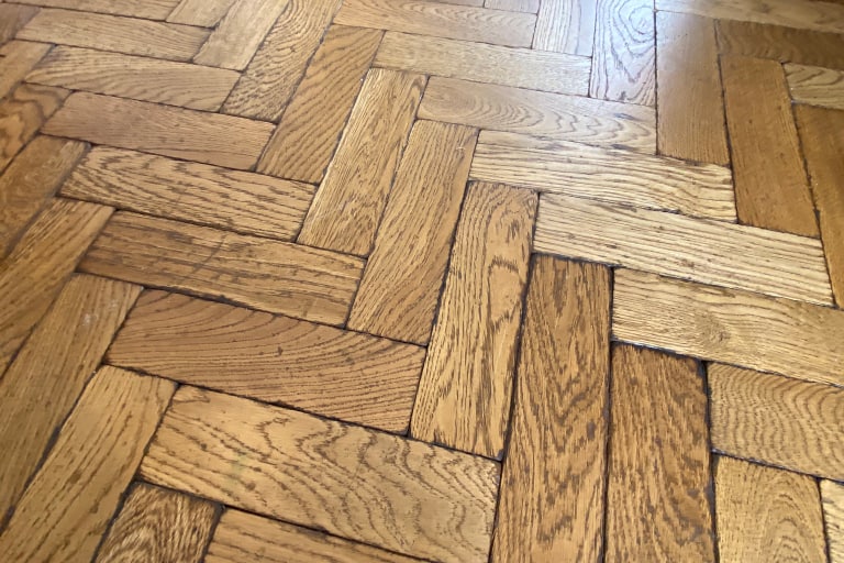 Brown Oak Herringbone Solid Parquet Flooring - MM Parquet